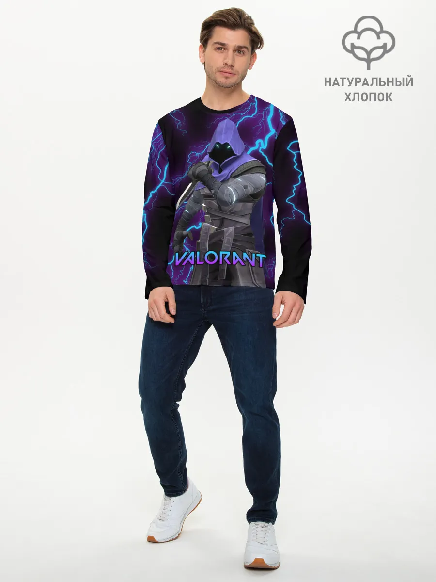 Мужской лонгслив базовый / VALORANT