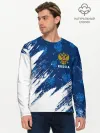 Мужской лонгслив базовый / RUSSIA / РОССИЯ