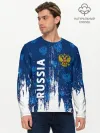 Мужской лонгслив базовый / RUSSIA / РОССИЯ