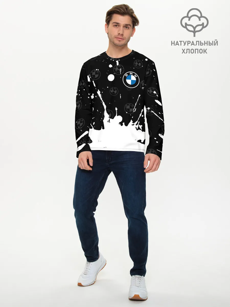 Мужской лонгслив базовый / BMW / БМВ