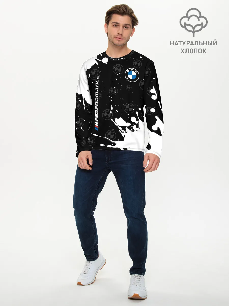 Мужской лонгслив базовый / BMW / БМВ