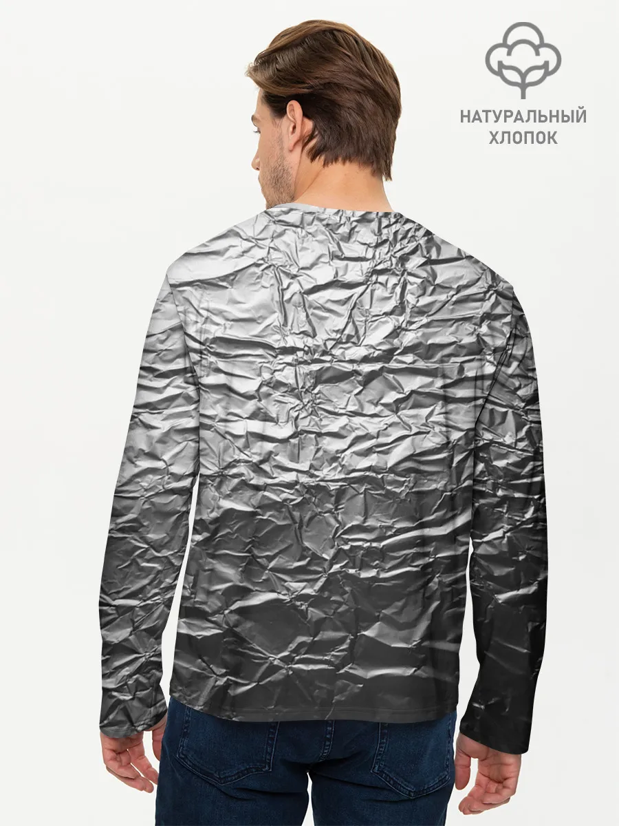 Мужской лонгслив базовый / Фольга