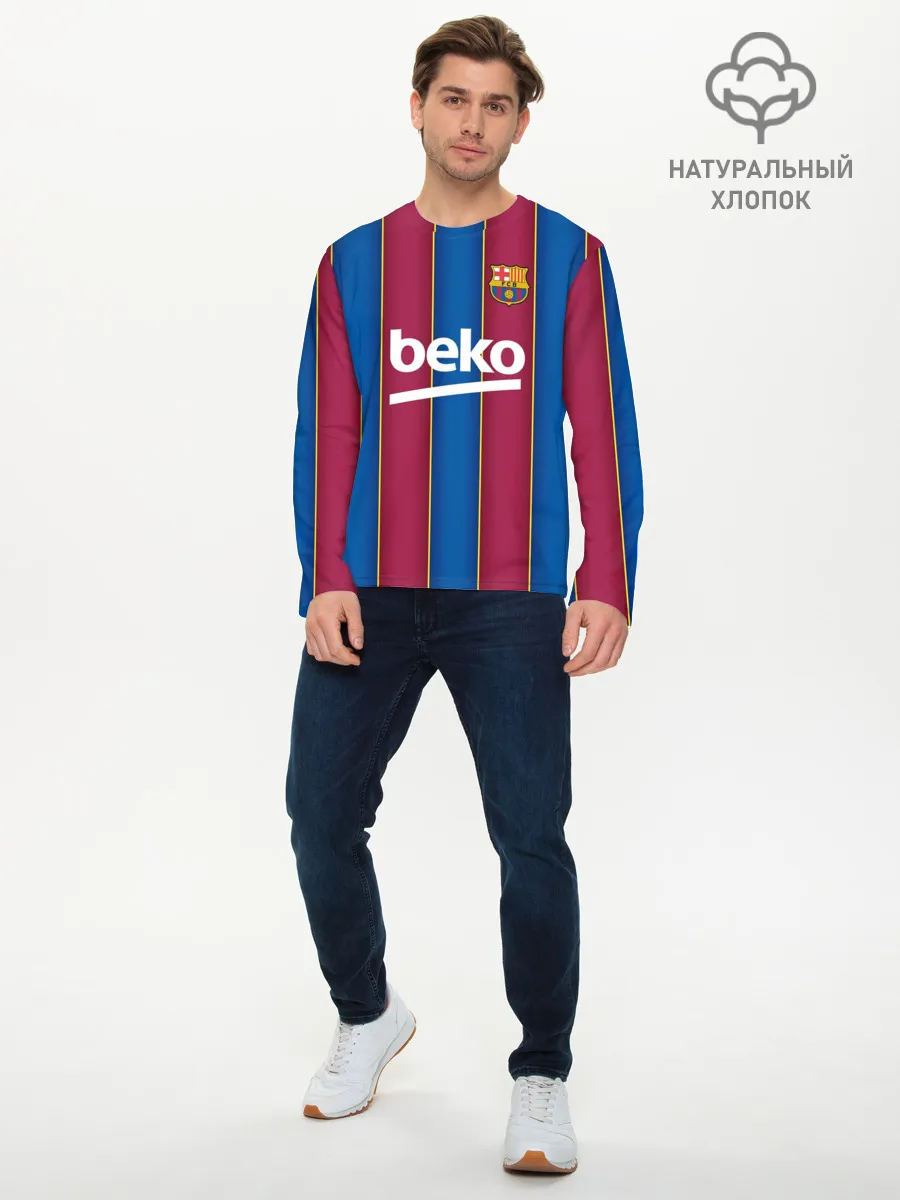 Мужской лонгслив базовый / FC Barcelona 20/21
