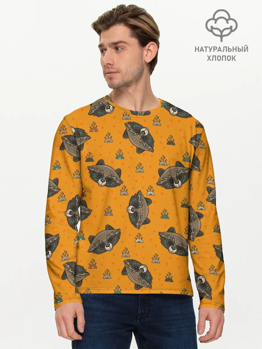 Мужской лонгслив базовый / Енотики