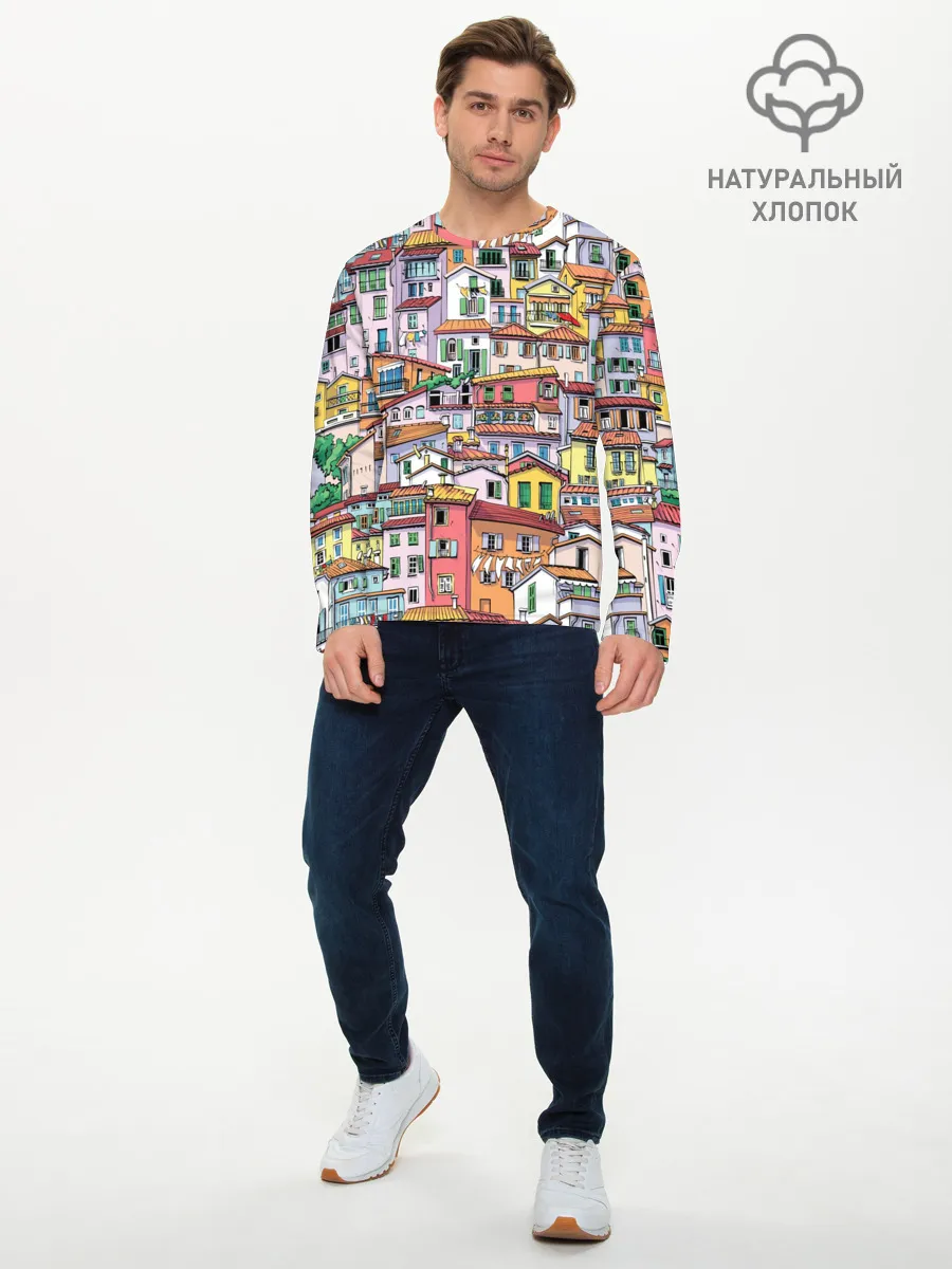 Мужской лонгслив базовый / Ментон Франция