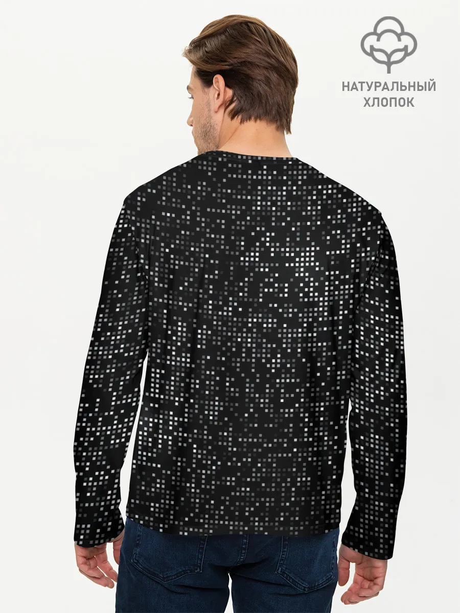 Мужской лонгслив базовый / Блестящие полутона