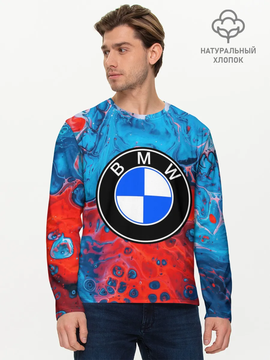 Мужской лонгслив базовый / BMW