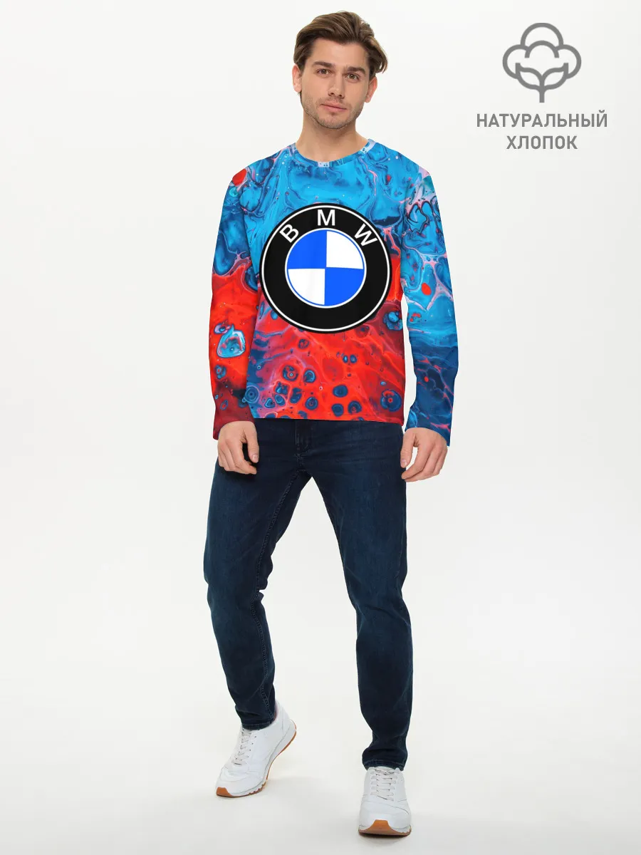 Мужской лонгслив базовый / BMW