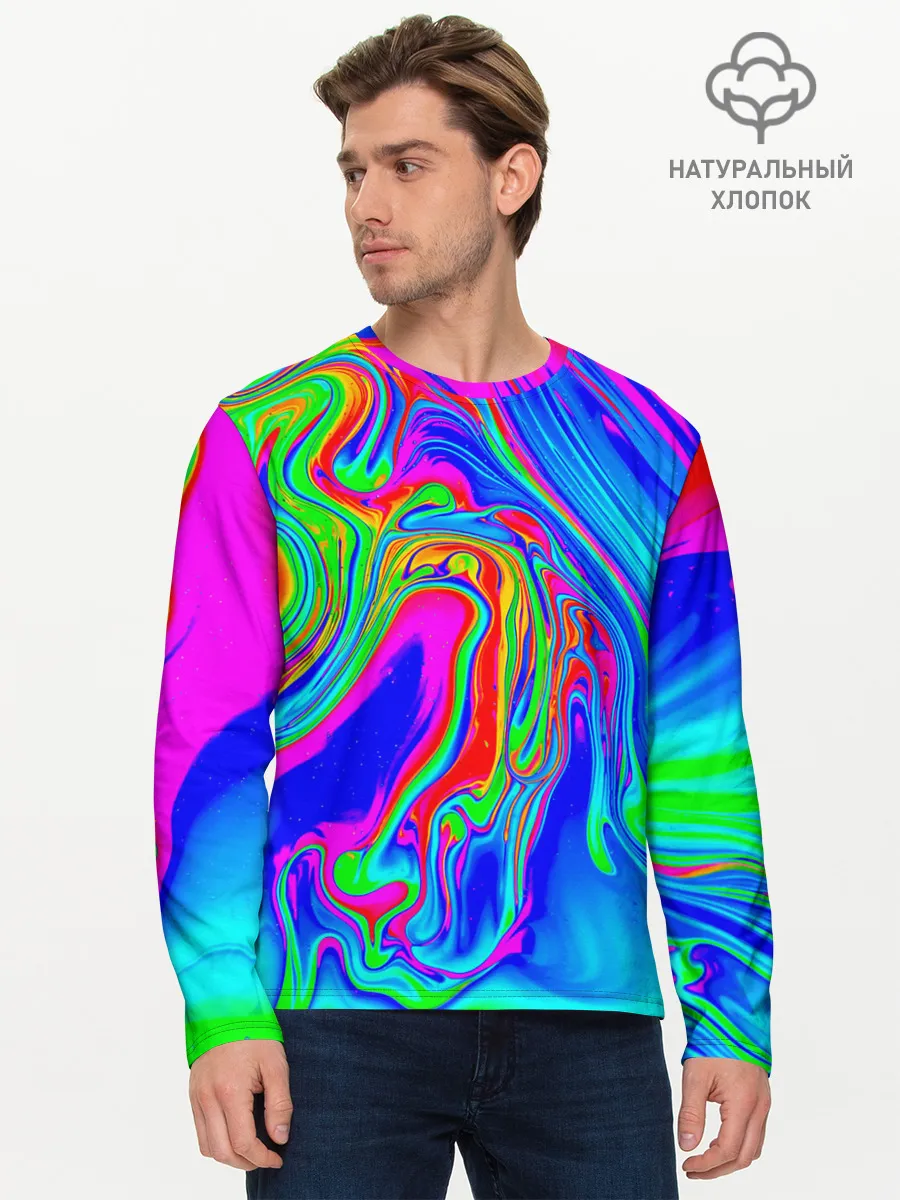 Мужской лонгслив базовый / Краска