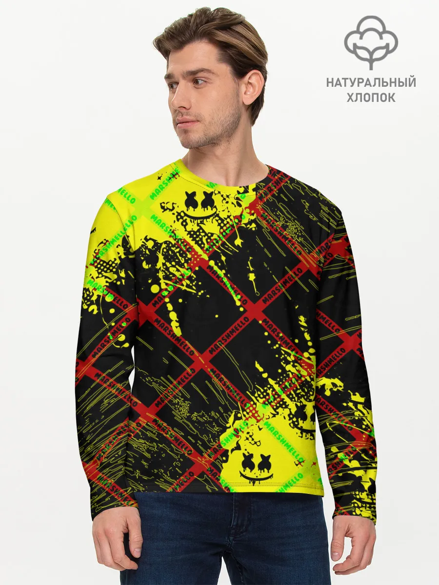 Мужской лонгслив базовый / MARSHMELLO