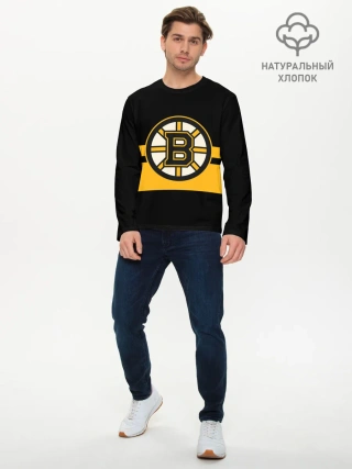 Мужской лонгслив базовый / BOSTON BRUINS NHL
