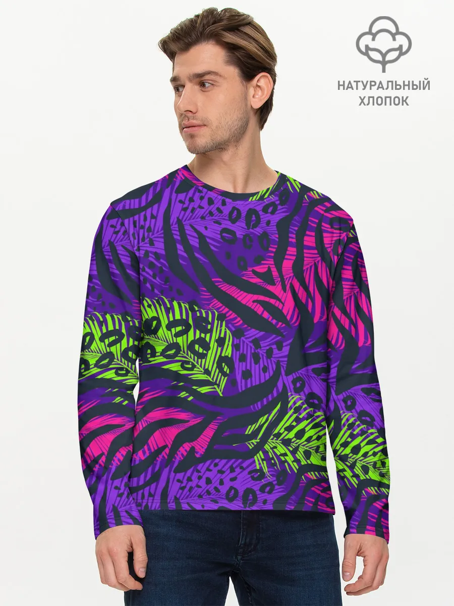 Мужской лонгслив базовый / Африканский дух