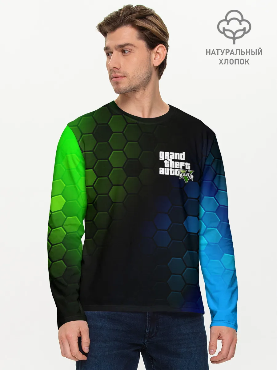 Мужской лонгслив базовый / GTA 5 / ГТА 5