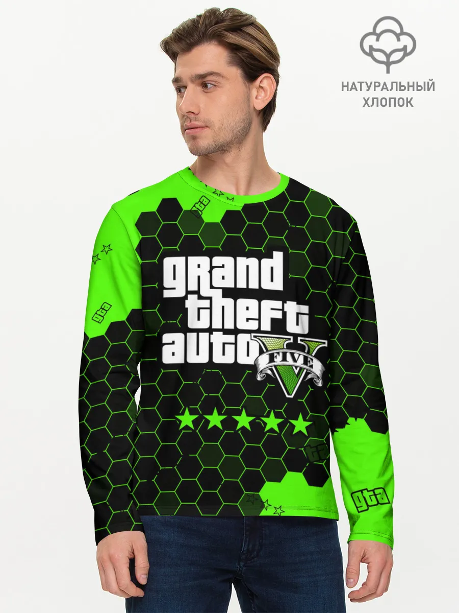 Мужской лонгслив базовый / GTA 5 / ГТА 5