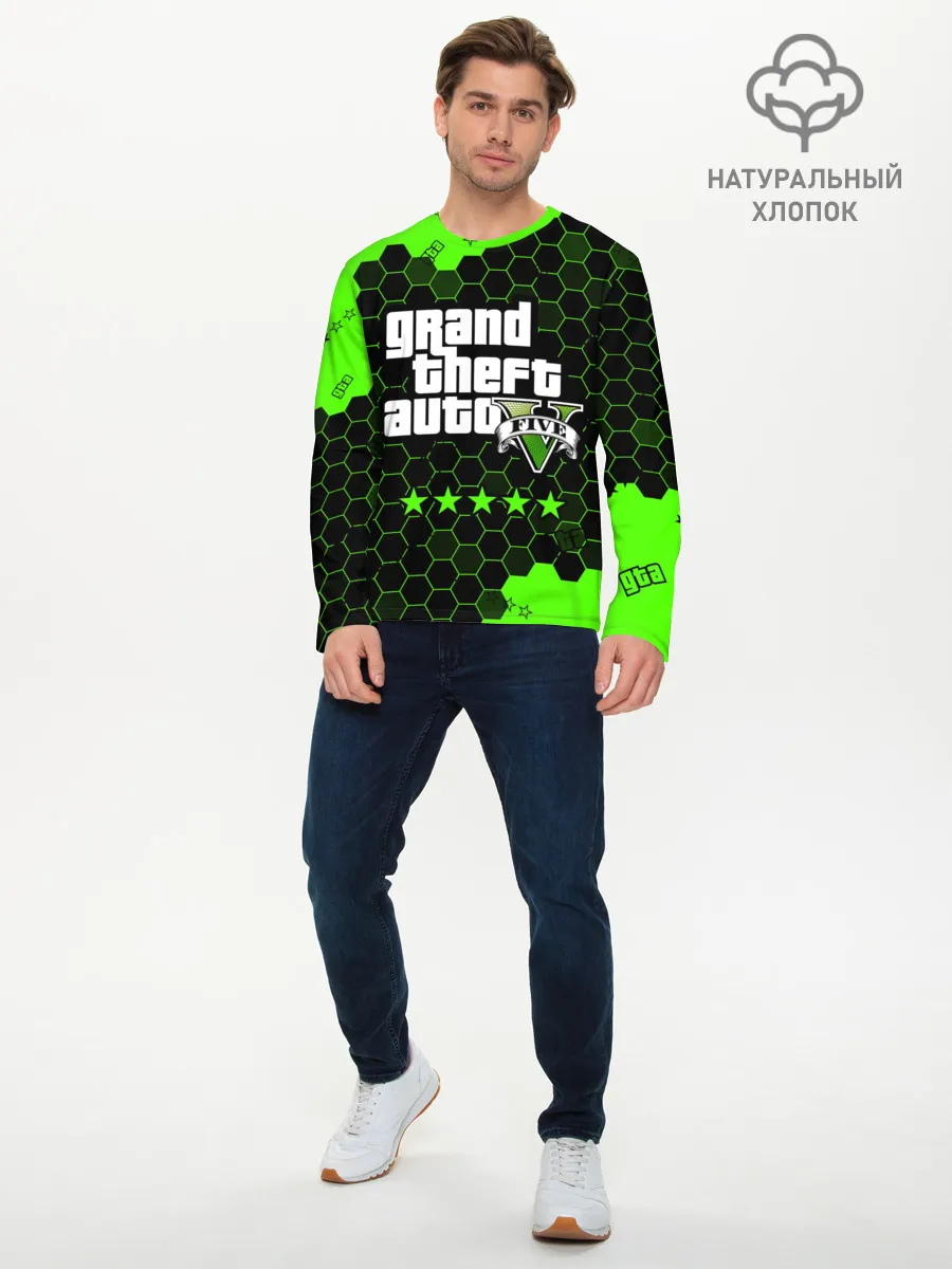 Мужской лонгслив базовый / GTA 5 / ГТА 5