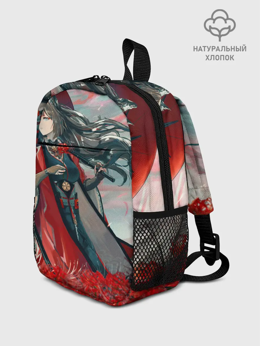 Рюкзак детский / Azur Lane red flowers