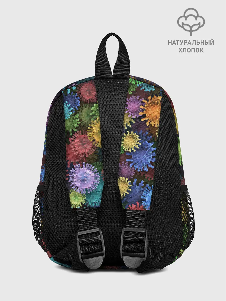 Рюкзак детский / Разноцветные вирусы