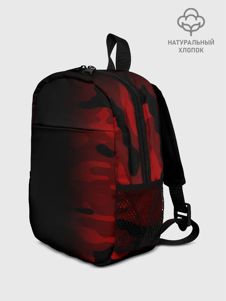 Рюкзак детский / RED BLACK MILITARY CAMO | КРАСНЫЙ КАМУФЛЯЖ