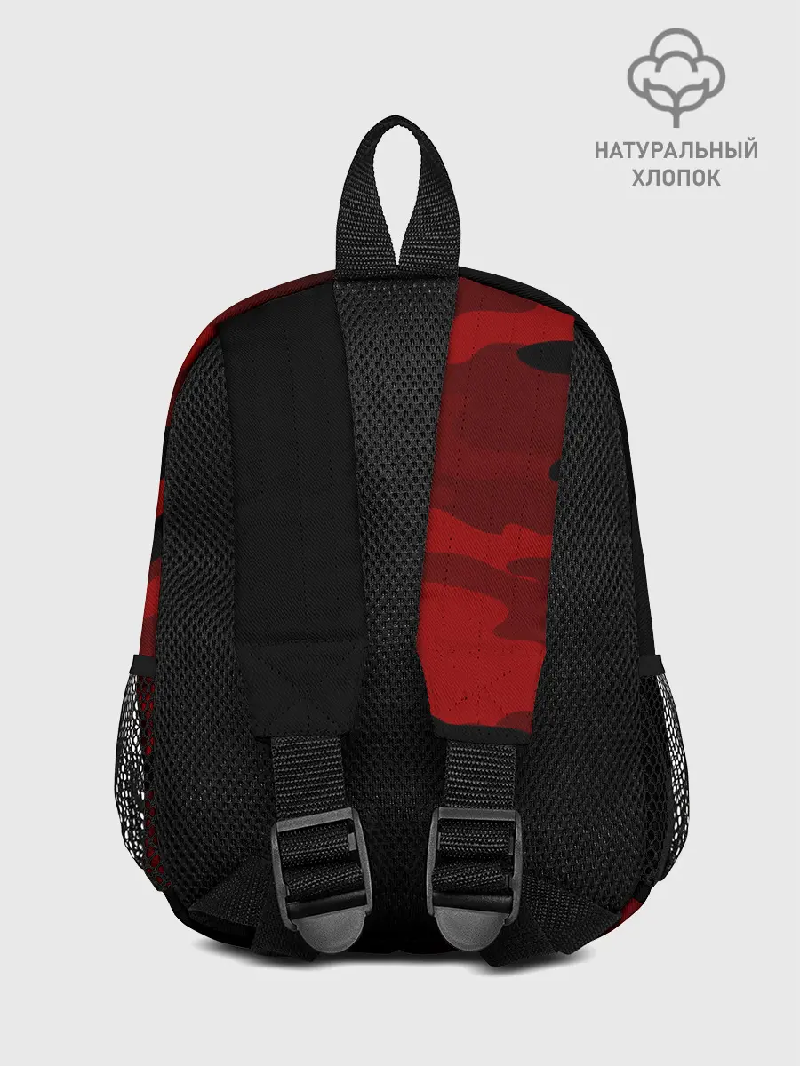 Рюкзак детский / RED BLACK MILITARY CAMO | КРАСНЫЙ КАМУФЛЯЖ