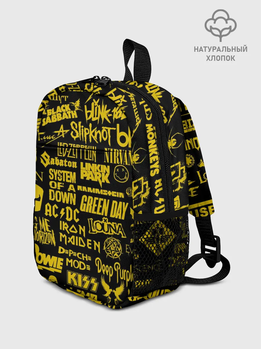 Рюкзак детский / Логотипы рок групп GOLD