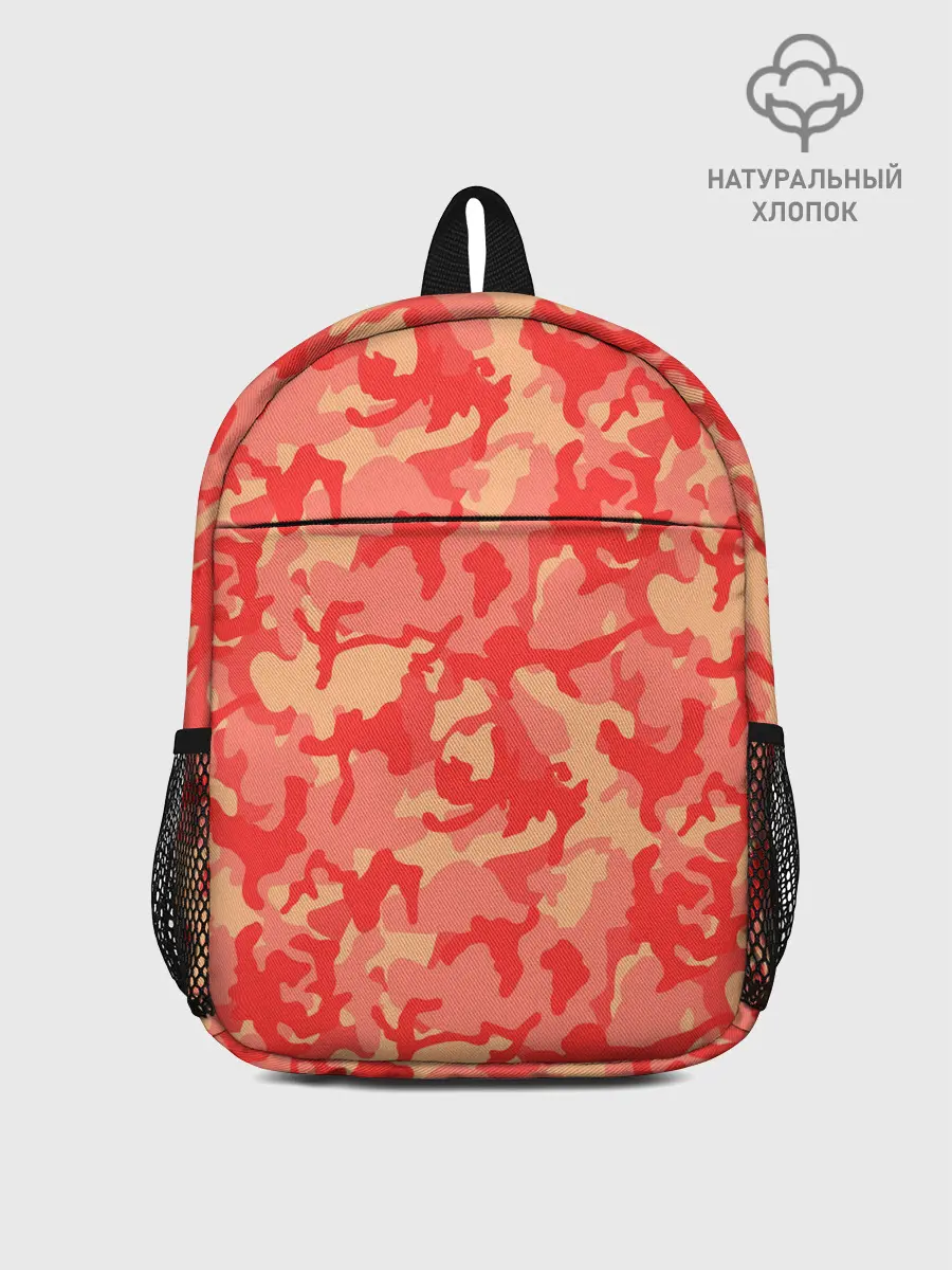 Рюкзак детский / Оранжевый камуфляж