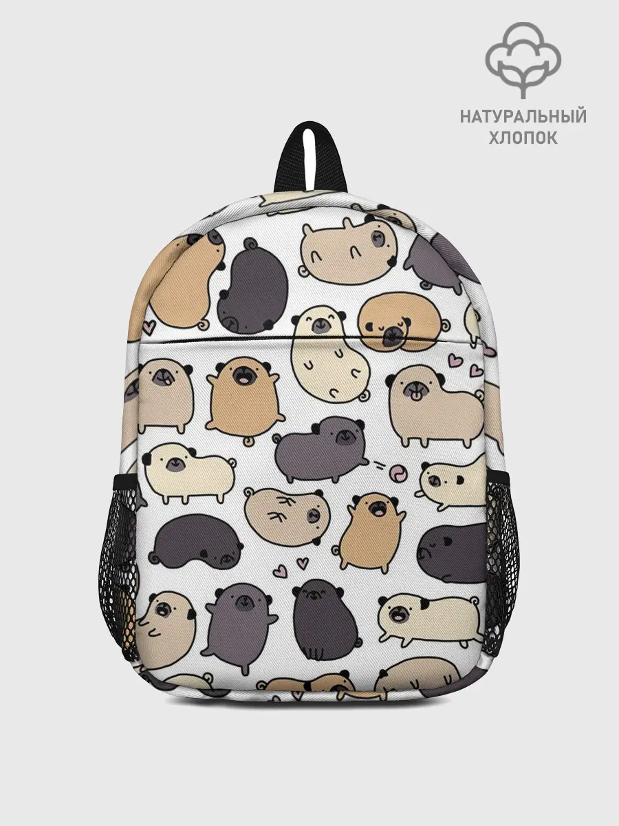 Рюкзак детский / Милые мопсы