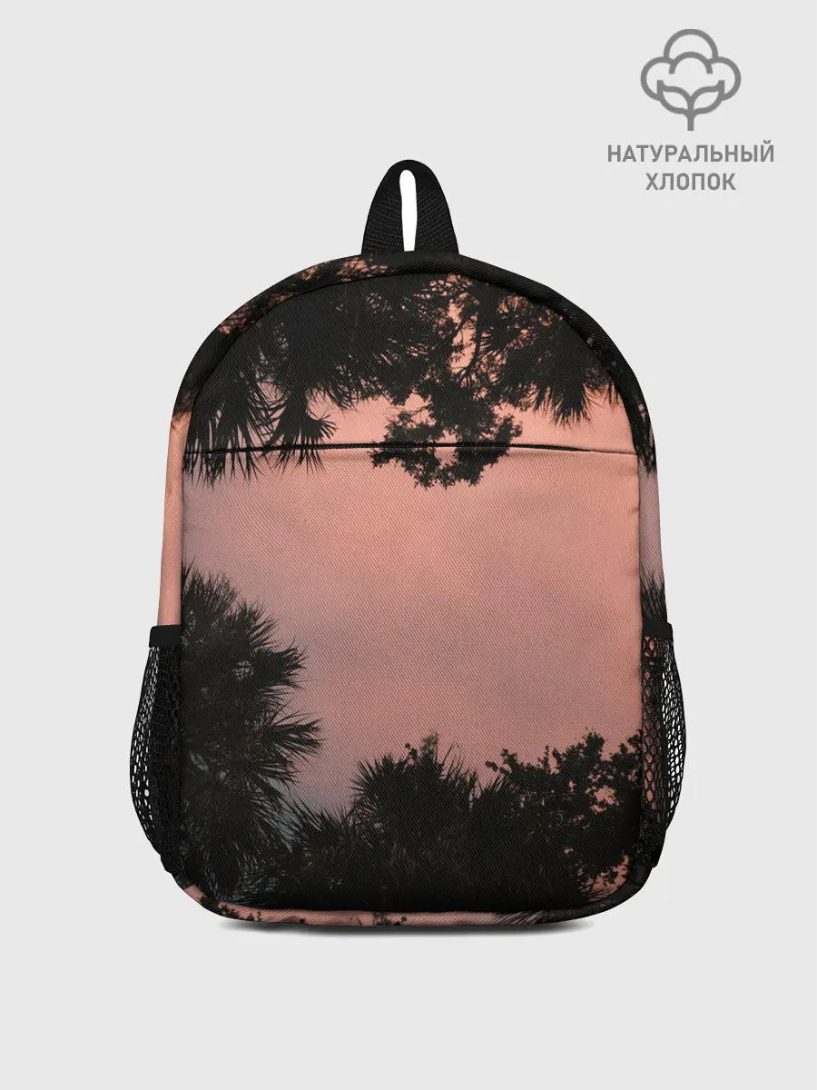 Рюкзак детский / Пальмы вид снизу закат