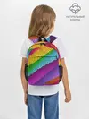 Рюкзак детский / Яркая мозаика радуга диагональ