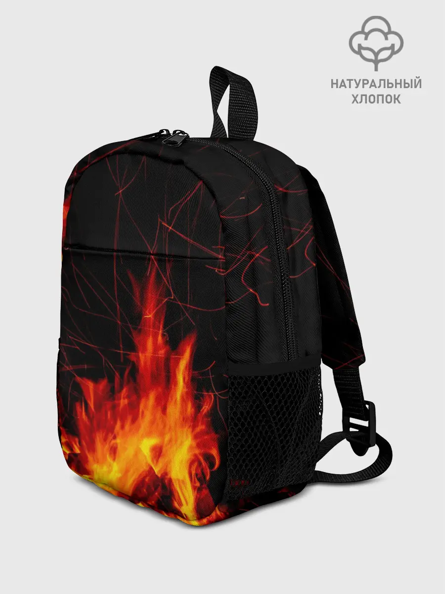 Рюкзак детский / Ночной костер в лесу