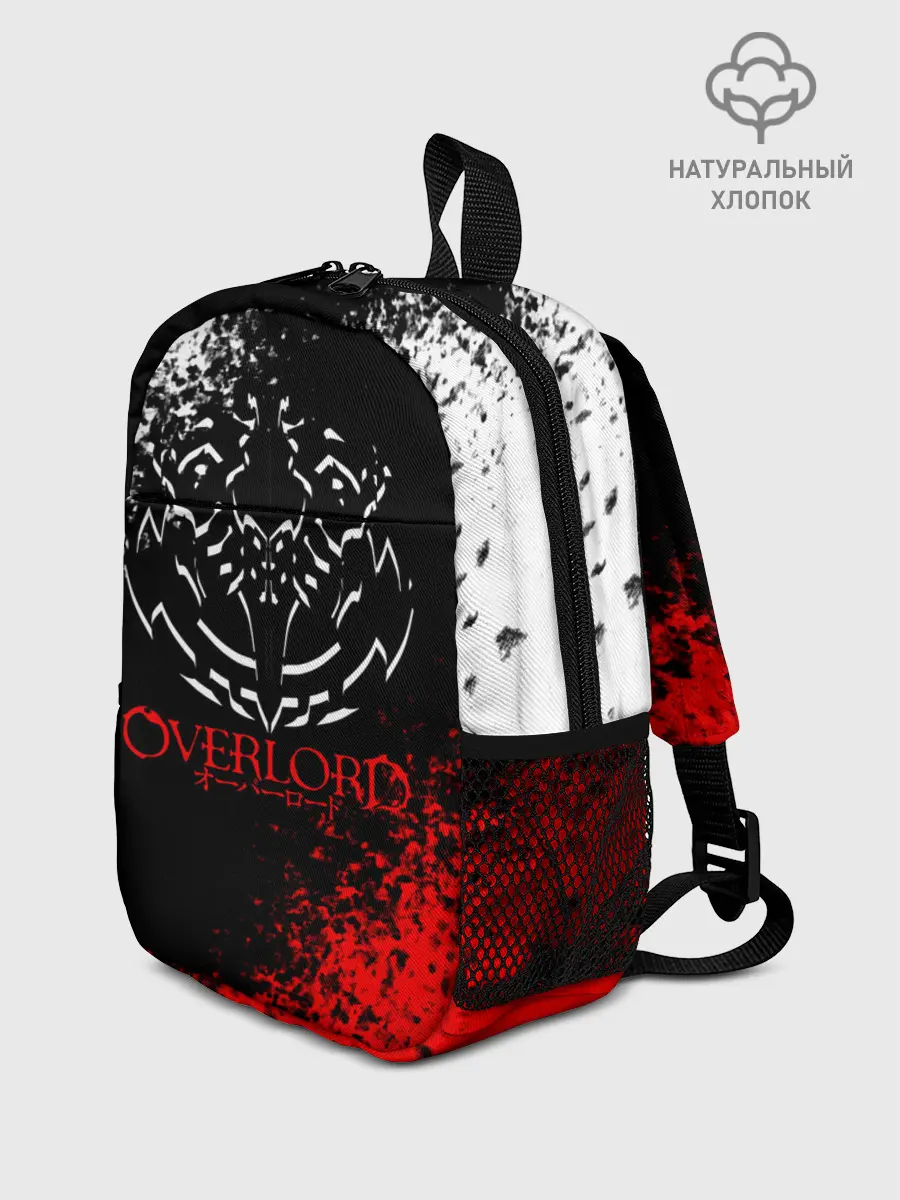 Рюкзак детский / Оверлорд лого краснобелый