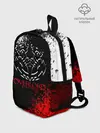 Рюкзак детский / Оверлорд лого краснобелый