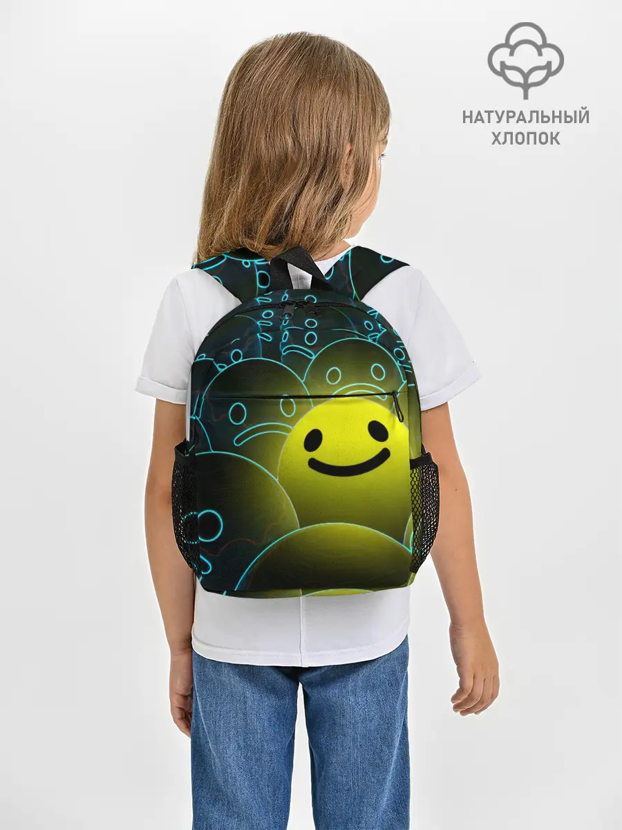 Рюкзак детский / НЕОНОВЫЕ СМАЙЛЫ