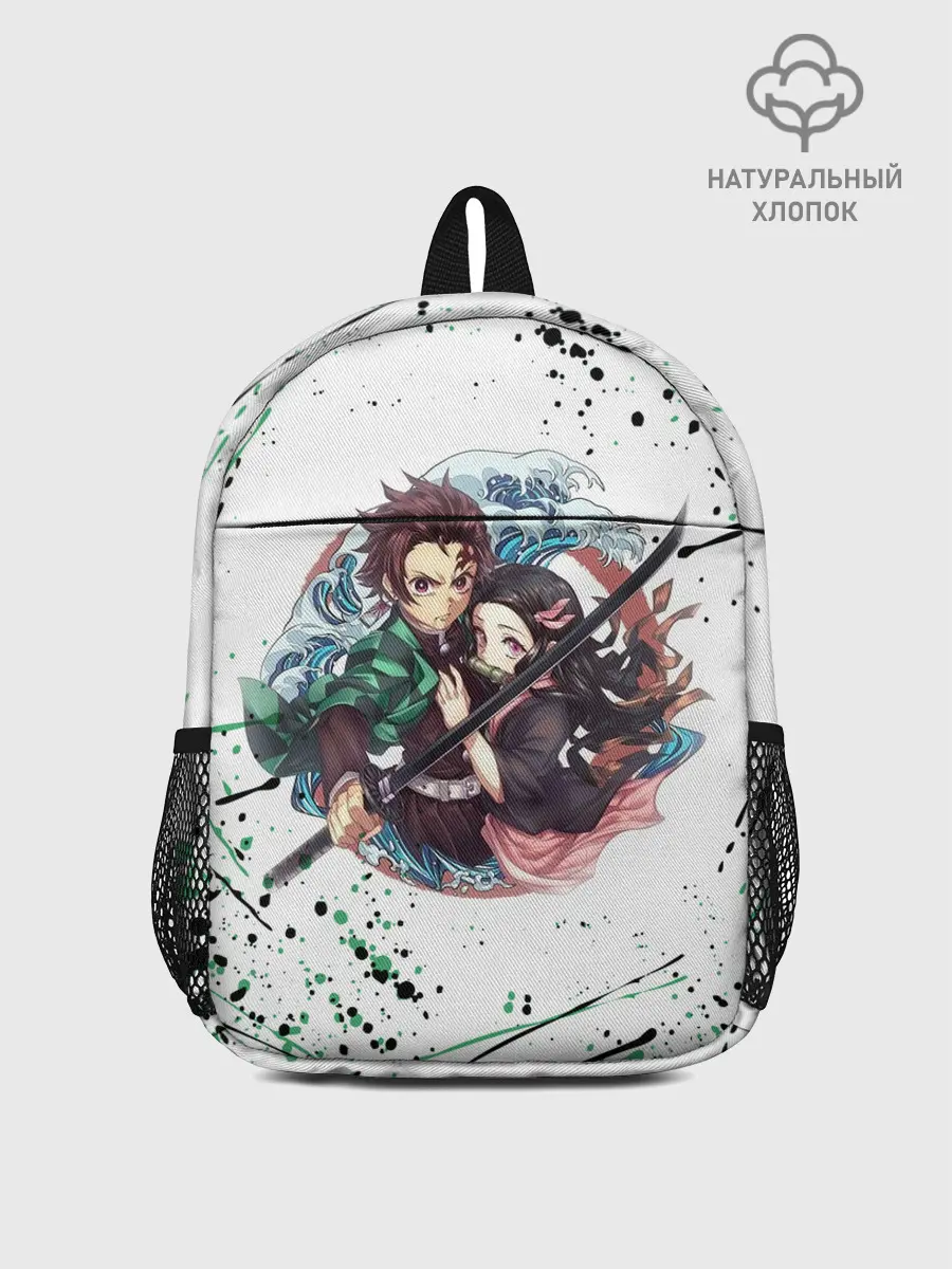 Рюкзак детский / Брызги красок Demon Slayer