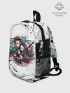 Рюкзак детский / Брызги красок Demon Slayer