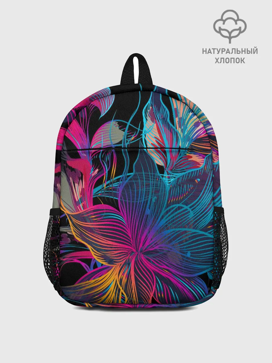 Рюкзак детский / Flowers | Неон