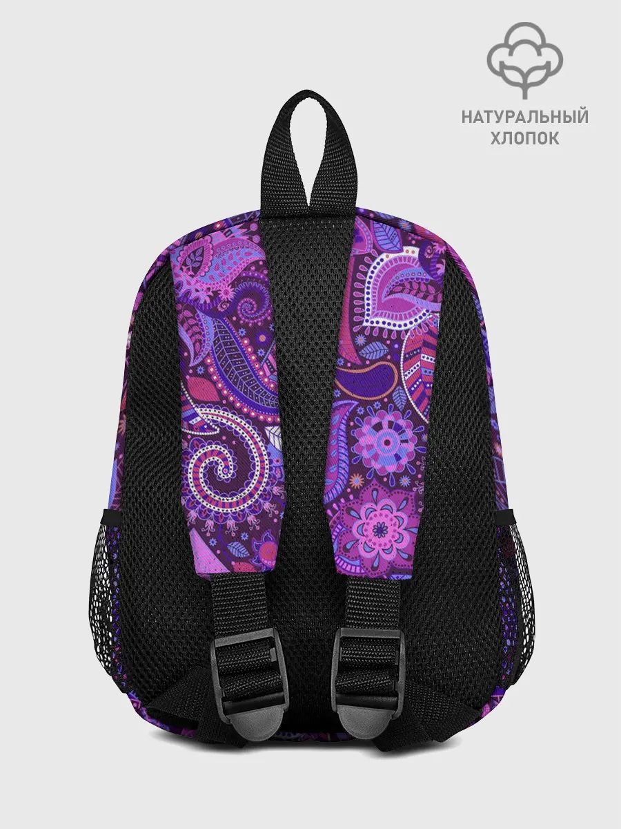 Рюкзак детский / фиолетовый этнический дудлинг