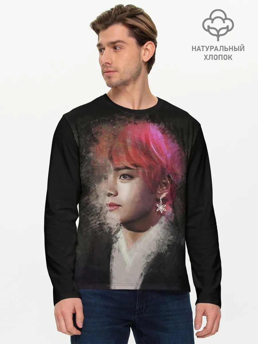 Мужской лонгслив базовый / BTS