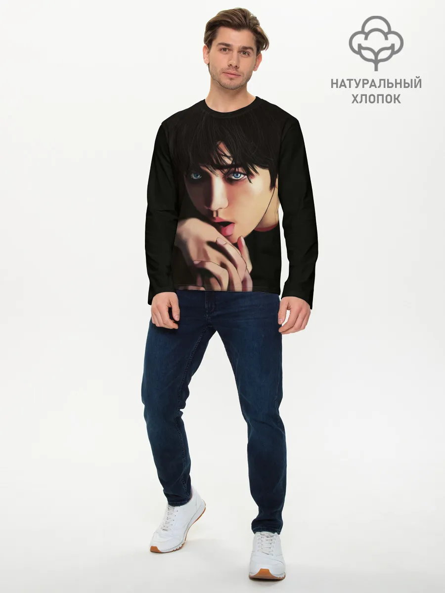 Мужской лонгслив базовый / BTS