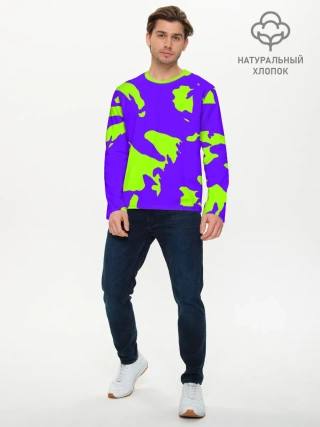 Мужской лонгслив базовый / тeкстура