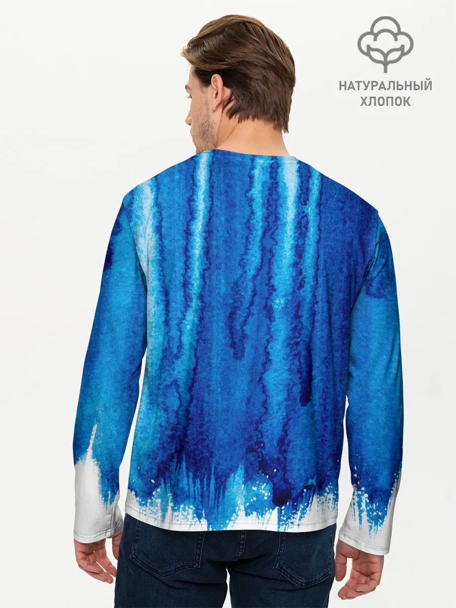 Мужской лонгслив базовый / Будь в потоке