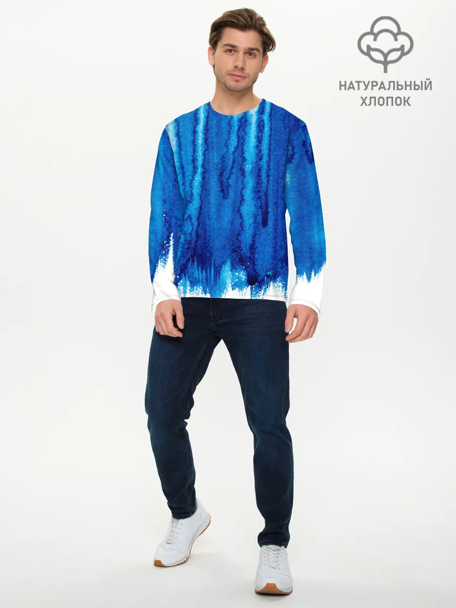 Мужской лонгслив базовый / Будь в потоке