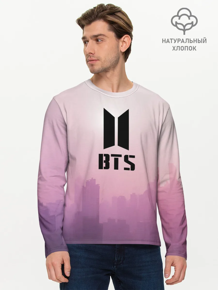 Мужской лонгслив базовый / BTS