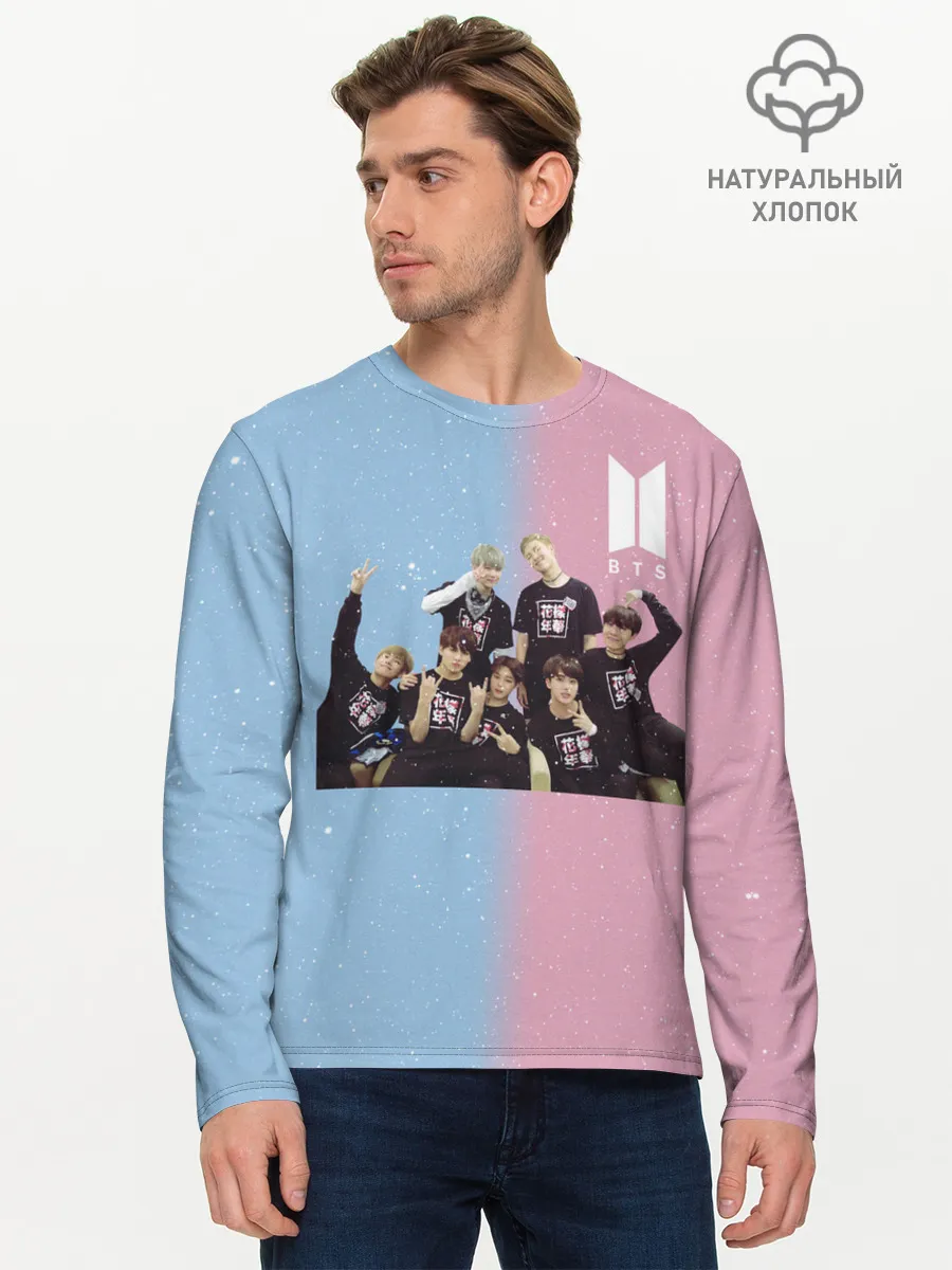 Мужской лонгслив базовый / BTS
