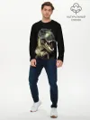 Мужской лонгслив базовый / Динозавр T-Rex