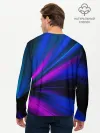 Мужской лонгслив базовый / НЕОНОВЫЕ ВОЛНЫ | NEON STRIPES