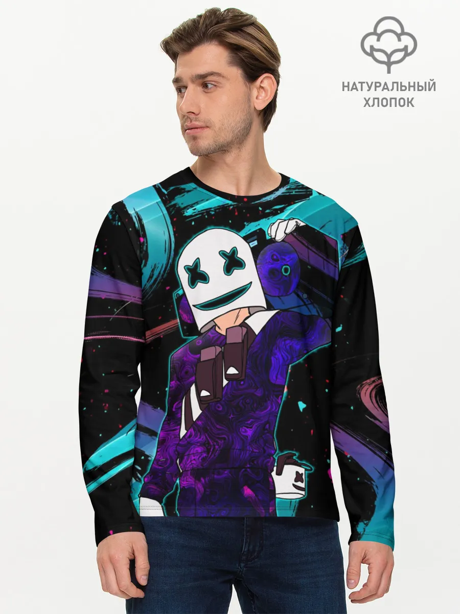 Мужской лонгслив базовый / MARSHMELLO | COSMO DJ