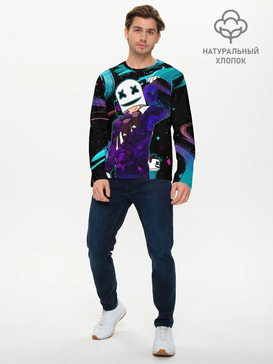 Мужской лонгслив базовый / MARSHMELLO | COSMO DJ