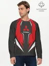 Мужской лонгслив базовый / Mitsubishi Driver team Red