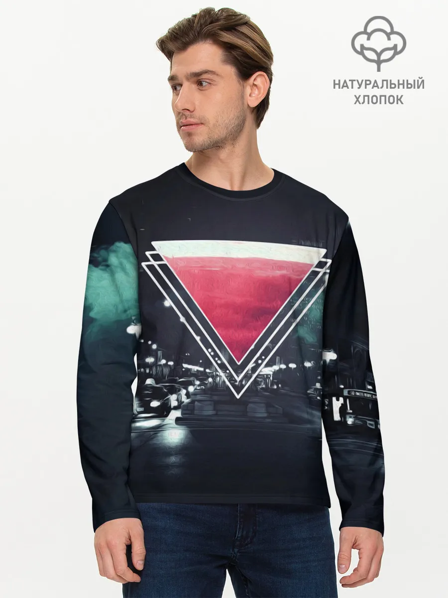 Мужской лонгслив базовый / MUSIC