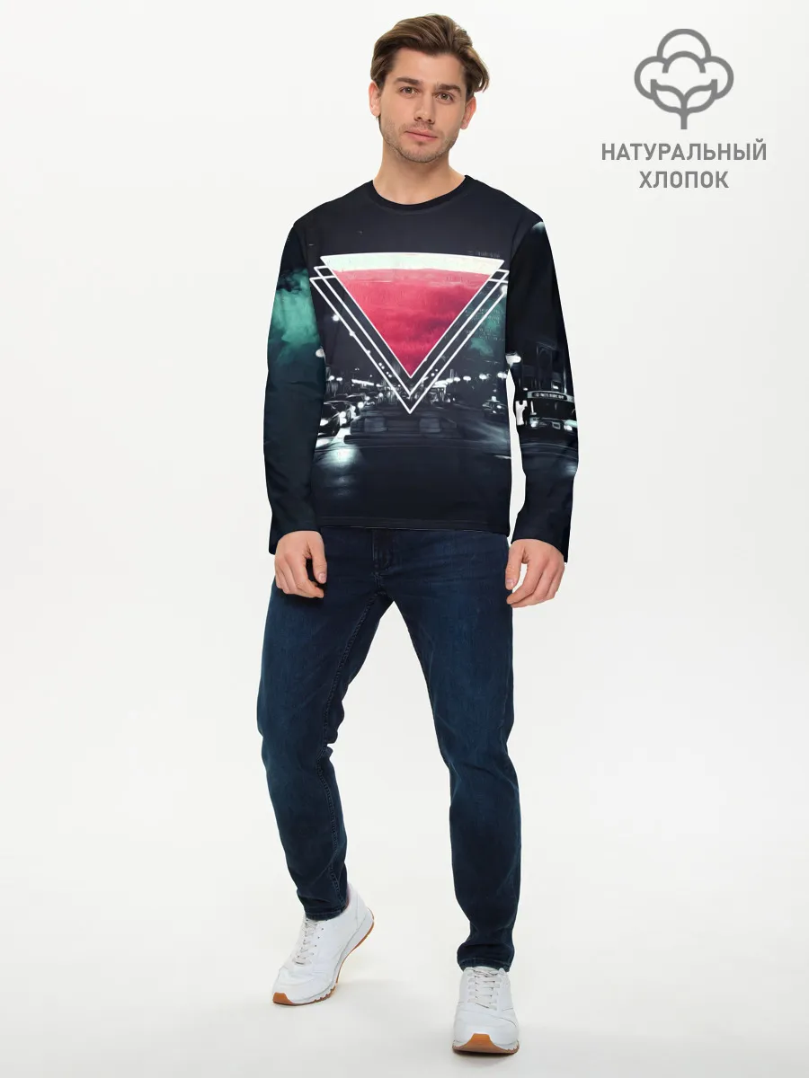 Мужской лонгслив базовый / MUSIC